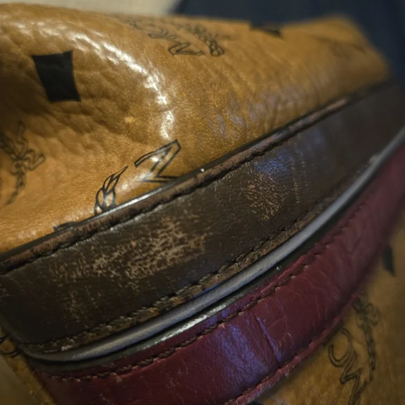 MCM Tan Leather Tote Bag - Picture 13 of 16